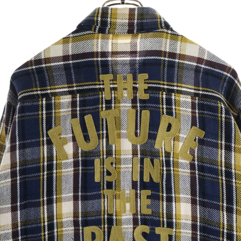 HUMAN MADE(ヒューマンメイド) CHECK SHIRT 長袖チェックシャツ ネルシャツ ブラウン HM30SH012