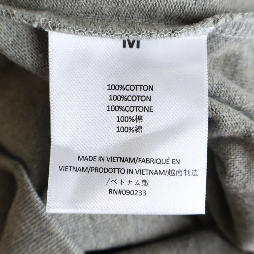 FEAR OF GOD ESSENTIALS(フィアオブゴッド エッセンシャルズ) HEAVY JERSEY ラバーロゴ Vネック半袖Tシャツ ヘビージャージー グレー