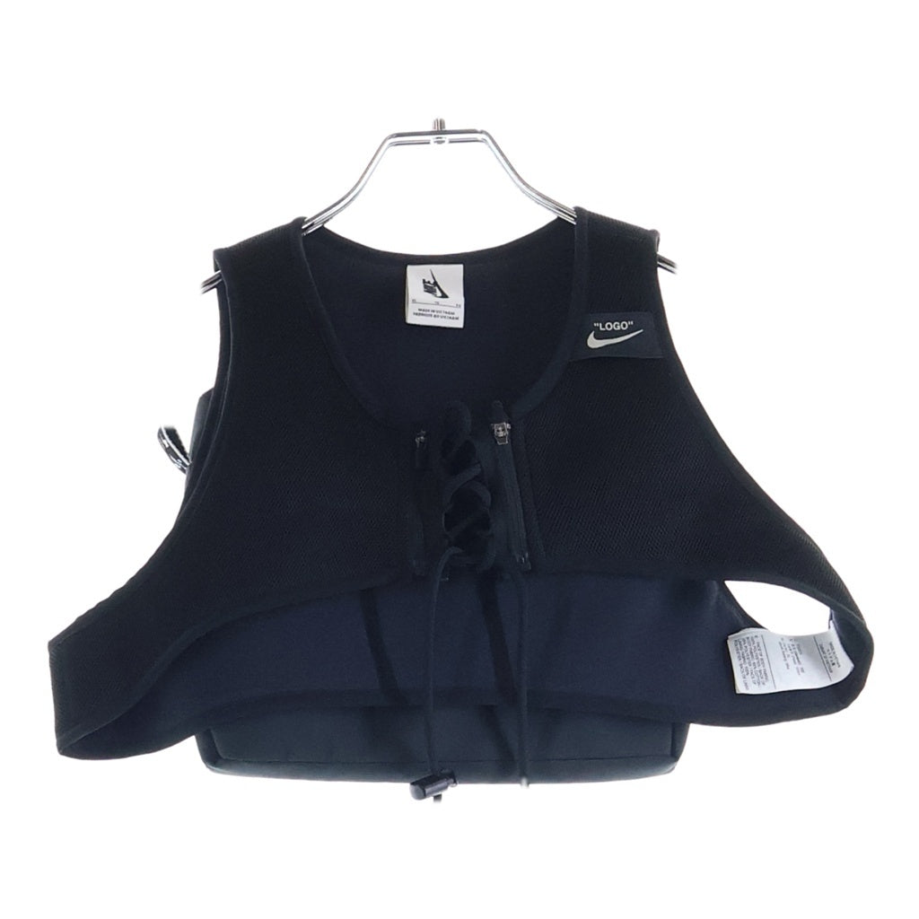 OFF-WHITE(オフホワイト) ×NIKE Utility Removable Backpack Vest バックパック付き ベスト ブラック レディース BV8054-010