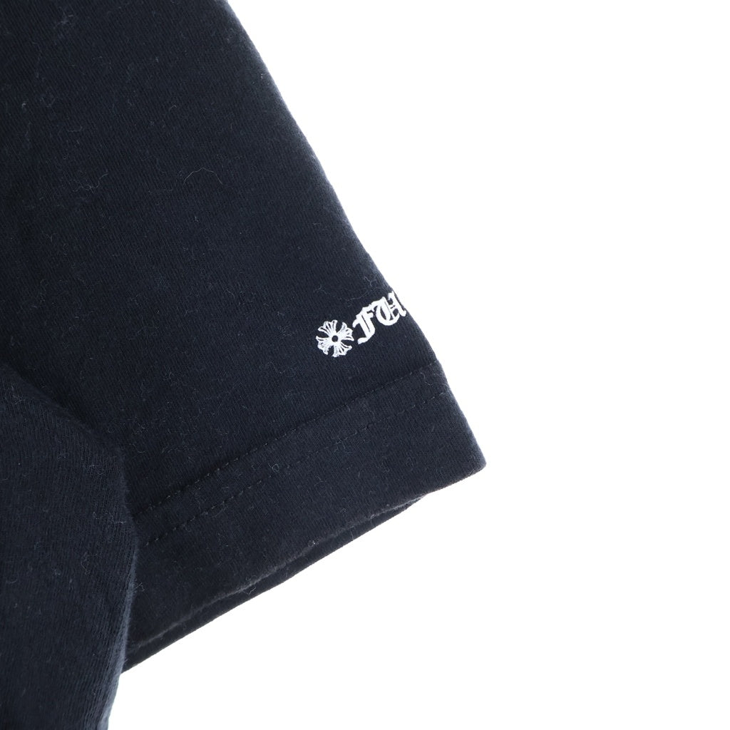 CHROME HEARTS(クロムハーツ) SCROLL LABEL T-SHIRT スクロールラベルプリント クルーネックポケット 半袖Tシャツ カットソー ブラック