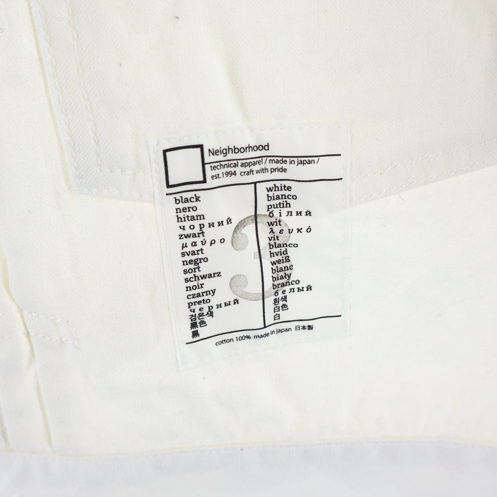 NEIGHBORHOOD(ネイバーフッド) 25SS BW TYPE-1 JACKET ワークジャケット ホワイト 251AQNH-JKM03