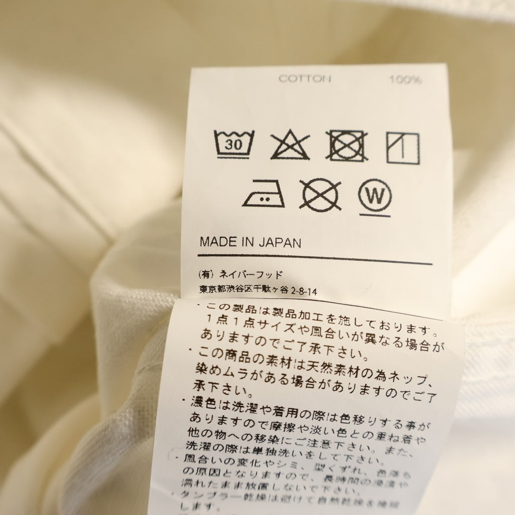 NEIGHBORHOOD(ネイバーフッド) 25SS BW TYPE-1 JACKET ワークジャケット ホワイト 251AQNH-JKM03