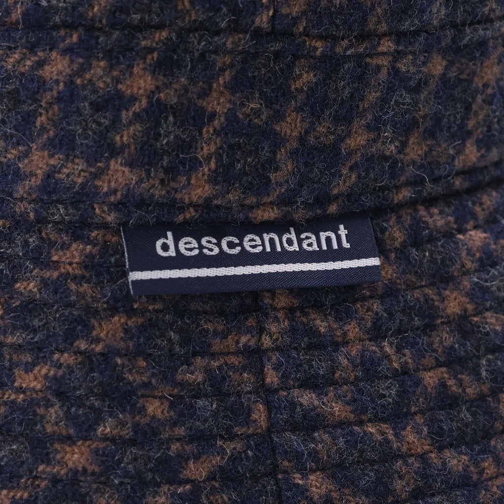 DESCENDANT(ディセンダント) 26AW HORIZON BUCKET HAT アルパカ混ウールバケットハット 帽子 ネイビー 262EMDS-HT01