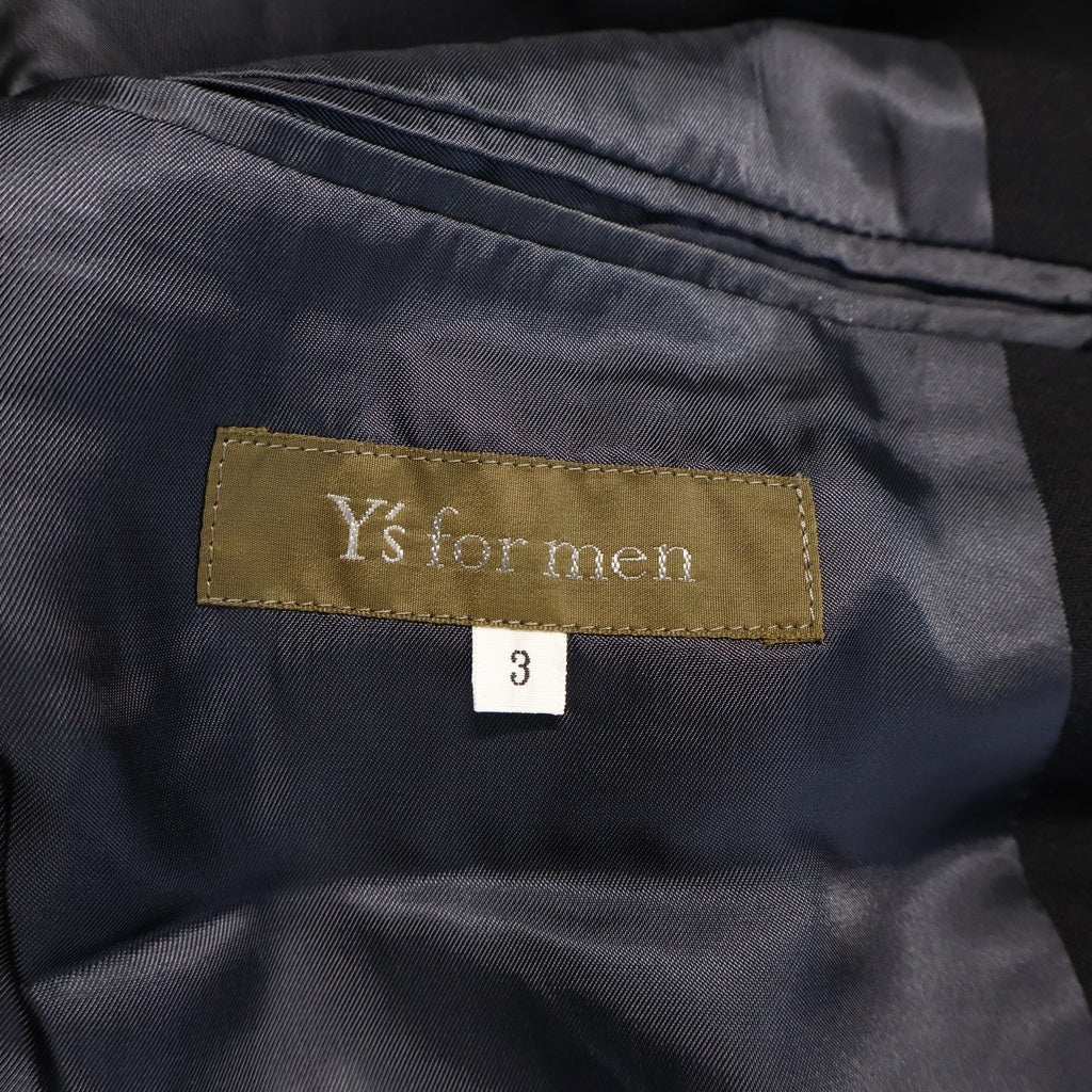 Y's for men(ワイズフォーメン) Set Up Suit 2B ウールテーラードジャケット パンツ セットアップスーツ ブラック ME-J06-100/ME-P06-100