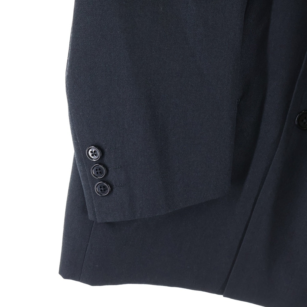 Yohji Yamamoto COSTUME D'HOMME(ヨウジヤマモト コスチュームドオム) 01AW Set Up Suit 7B ウールテーラードジャケット パンツ セットアップスーツ ブラック HV-J97-101/HV-P83-101