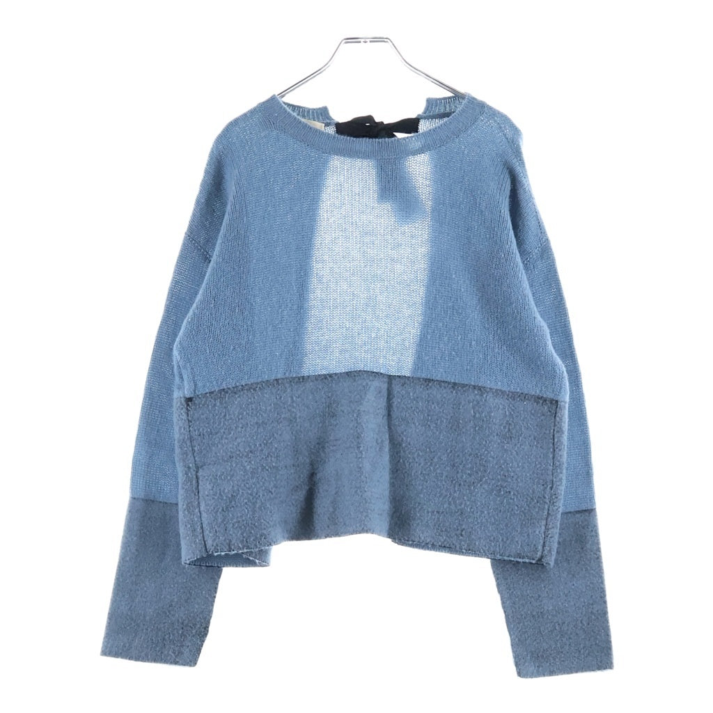 MARNI(マルニ) Cashmere Cardigan バックリボン カシミヤニットカーディガン ブルー レディース GCMDU35Q00FX376