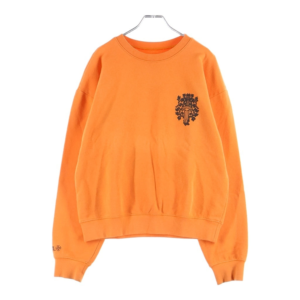 CHROME HEARTS(クロムハーツ) SWTSHRT VINDAGGER ヴァインダガー クルーネックスウェットトレーナー オレンジ