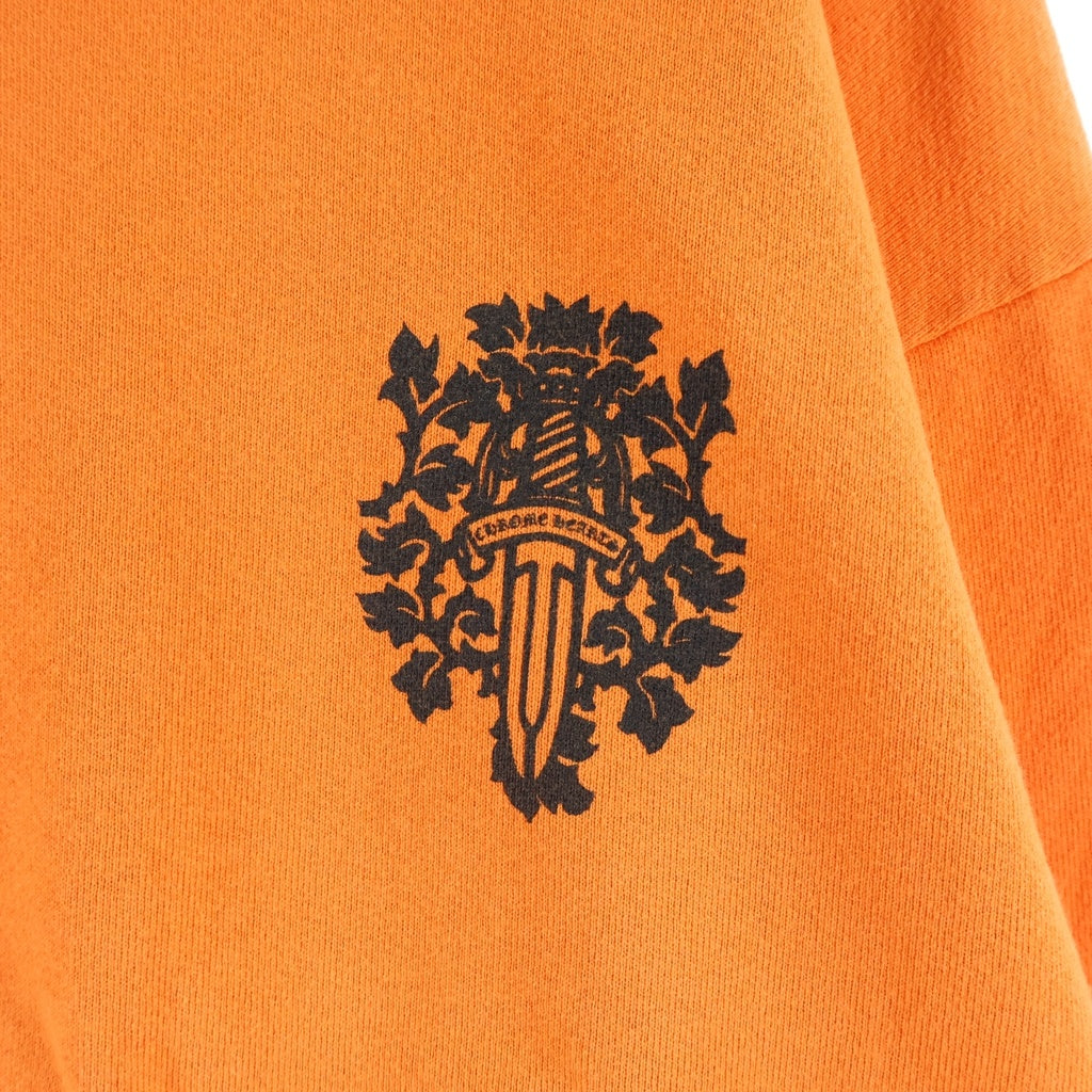 CHROME HEARTS(クロムハーツ) SWTSHRT VINDAGGER ヴァインダガー クルーネックスウェットトレーナー オレンジ