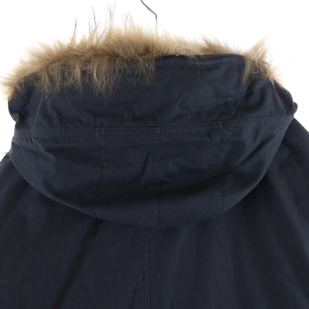 John UNDERCOVER(ジョン アンダーカバー) Mods Coat 裏地ライナー ファー付き モッズコート ブラック JUV4302