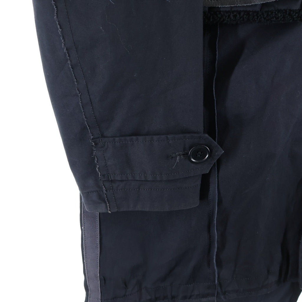 John UNDERCOVER(ジョン アンダーカバー) Mods Coat 裏地ライナー ファー付き モッズコート ブラック JUV4302