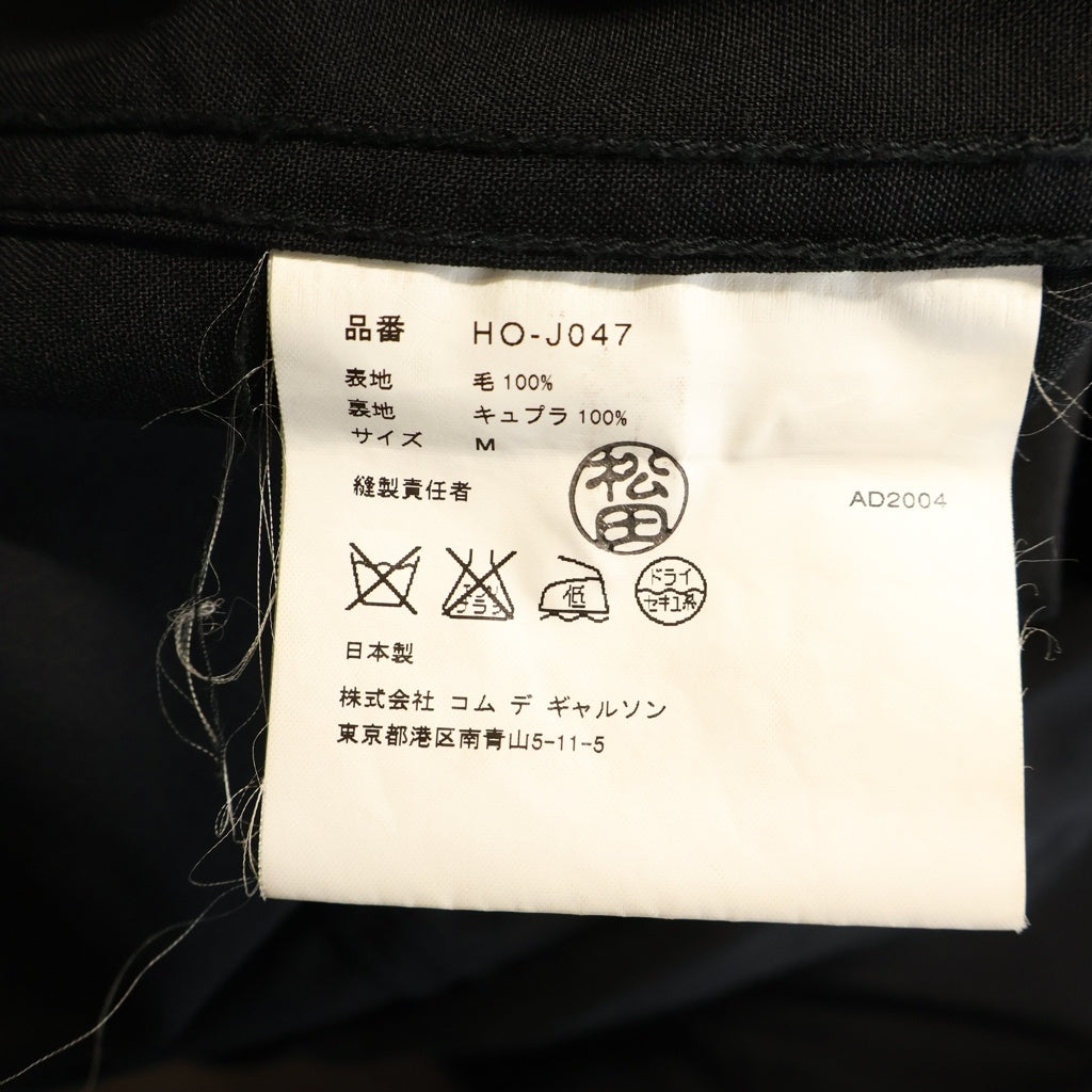 COMME des GARCONS HOMME(コムデギャルソンオム) 05SS 3B Wool Tailored Jacket ウールテーラードジャケット ブラック HO-J047