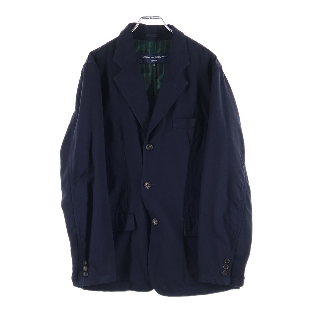 COMME des GARCONS HOMME(コムデギャルソンオム) 04AW 3B Wool Tailored Jacket ストライプ ウールテーラードジャケット ブラック HN-J005