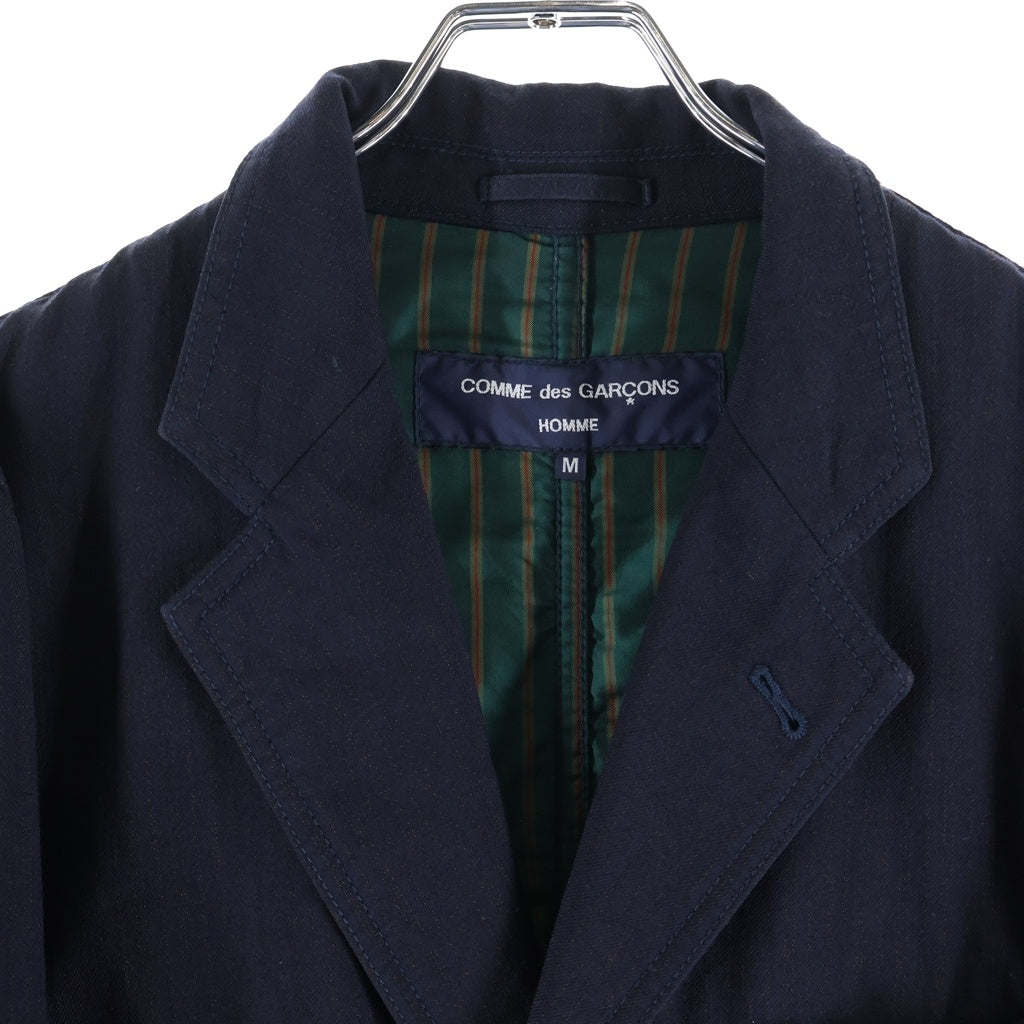 COMME des GARCONS HOMME(コムデギャルソンオム) 04AW 3B Wool Tailored Jacket ストライプ ウールテーラードジャケット ブラック HN-J005
