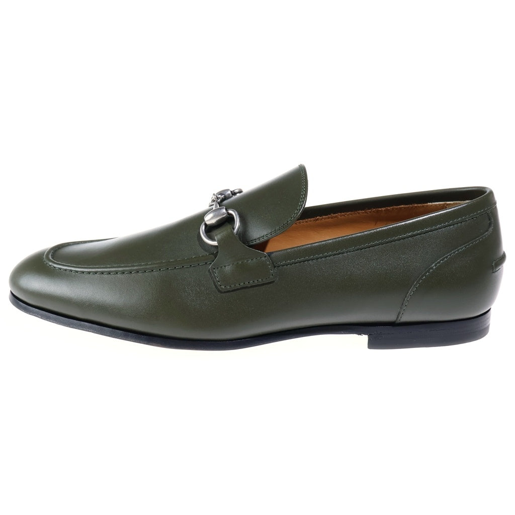 GUCCI(グッチ) Horsebit Loafer ホースビット レザーローファー ローカットシューズ カーキ 834289