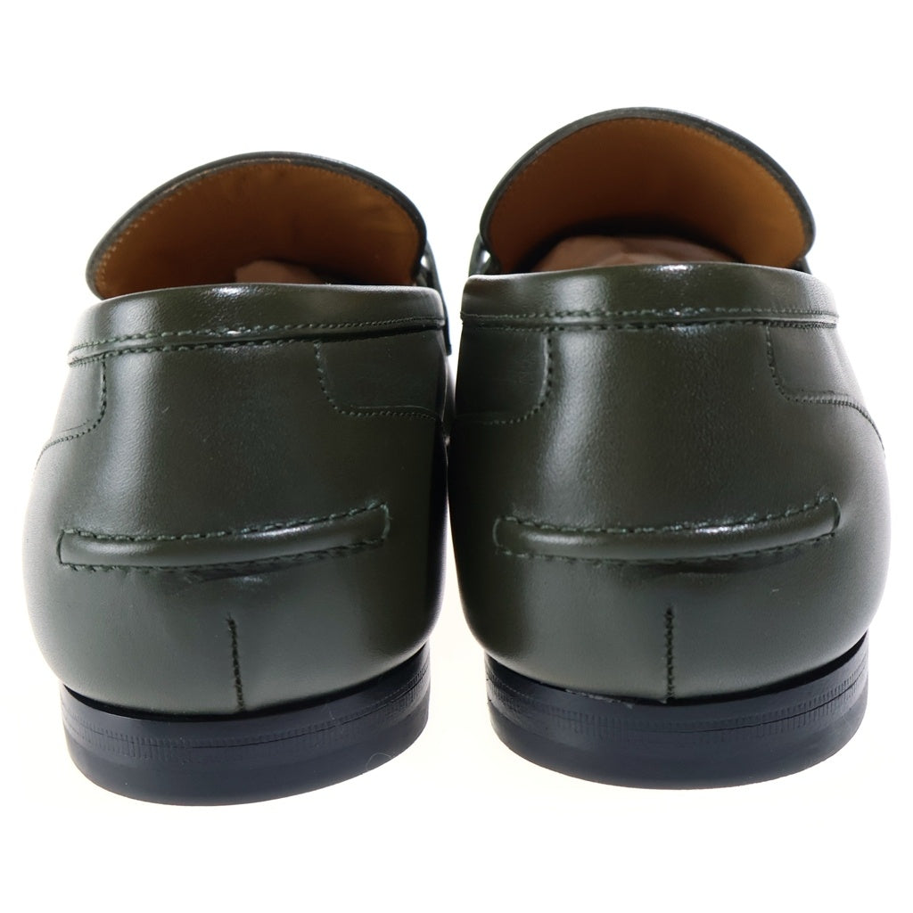 GUCCI(グッチ) Horsebit Loafer ホースビット レザーローファー ローカットシューズ カーキ 834289