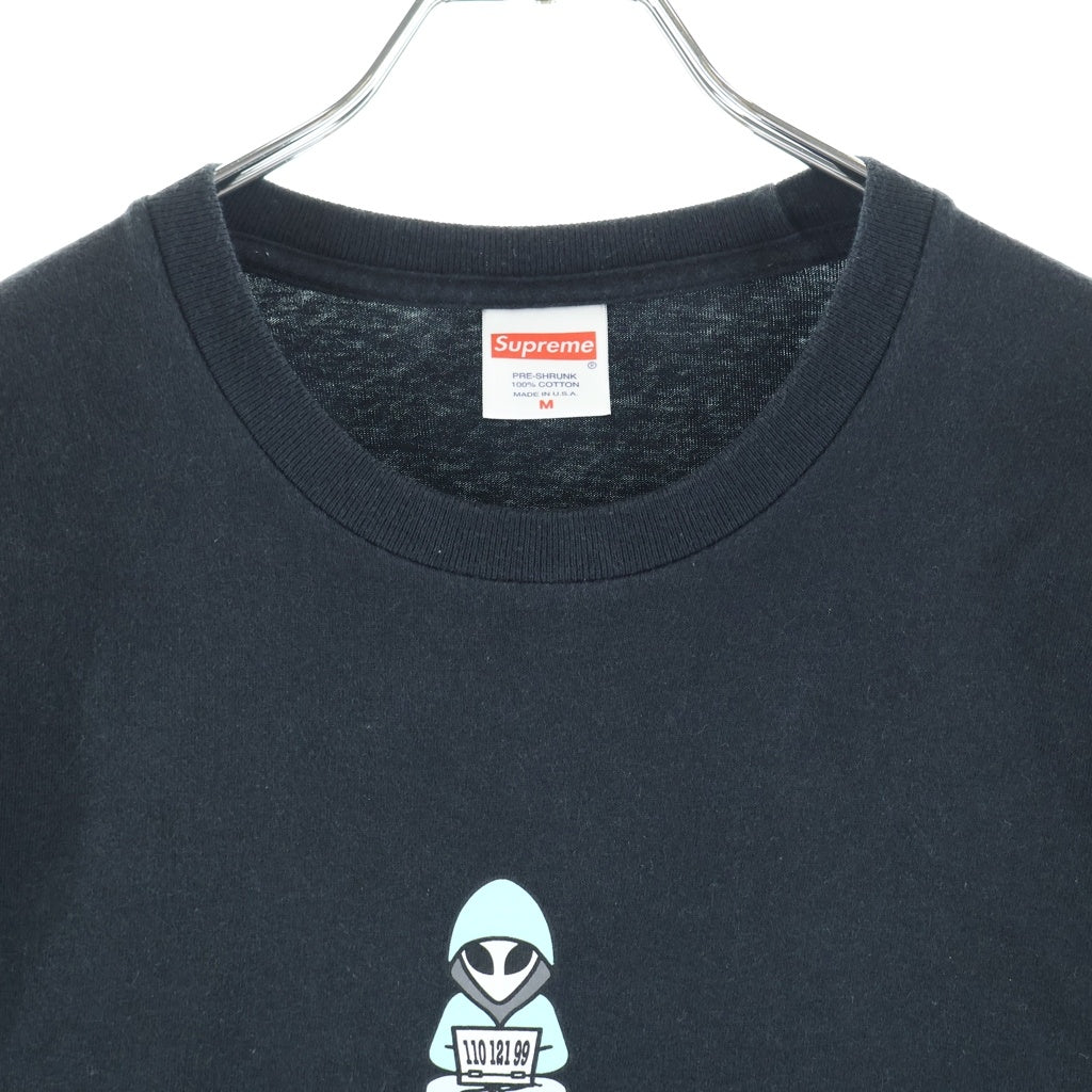 SUPREME(シュプリーム) 22SS Alien Tee エイリアン プリントデザイン クルーネック半袖Tシャツ カットソー ブラック