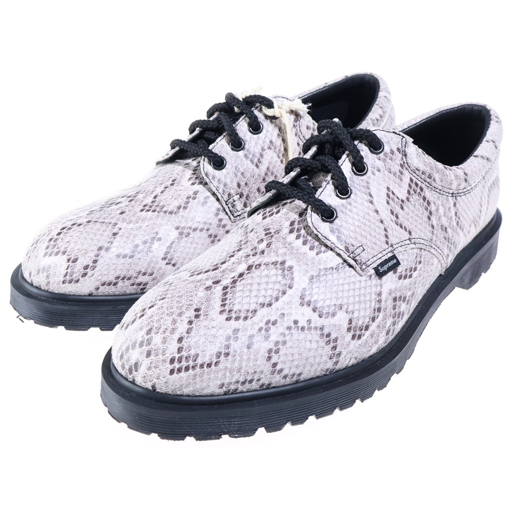 Dr.Martens(ドクターマーチン) 26SS ×Supreme POSTAL SHOE SNAKESKIN シュプリーム スネークスキン レザー ポスタル レースアップ シューズ グレー 43497020