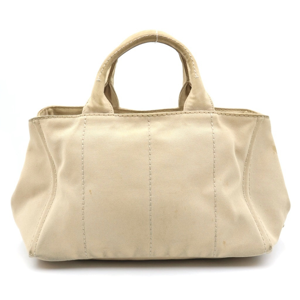 PRADA(プラダ) カナパ キャンバストートバッグ ショルダーバッグ アイボリー レディース