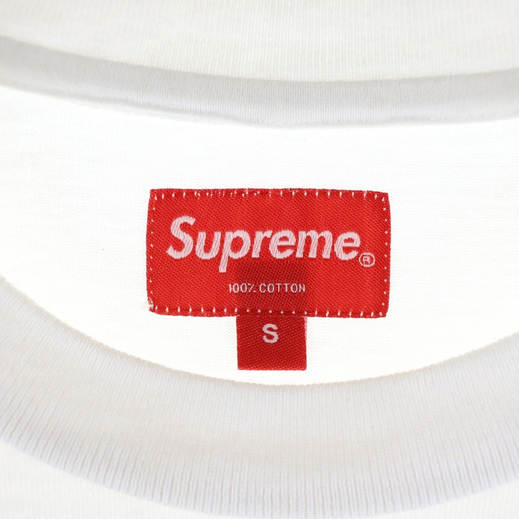 SUPREME(シュプリーム) 19SS Mesh Stripe Pocket Tee メッシュ ストライプ ポケット クルーネック半袖Tシャツ カットソー ホワイト