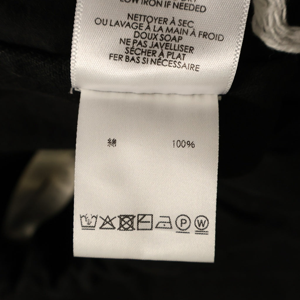 NO BRAND(ノーブランド) (Lauren Manoogian) ローレン マヌージアン WASHED TROUSERS ウォッシュド トラウザーズ パンツ ブラック SPF26B2869W215