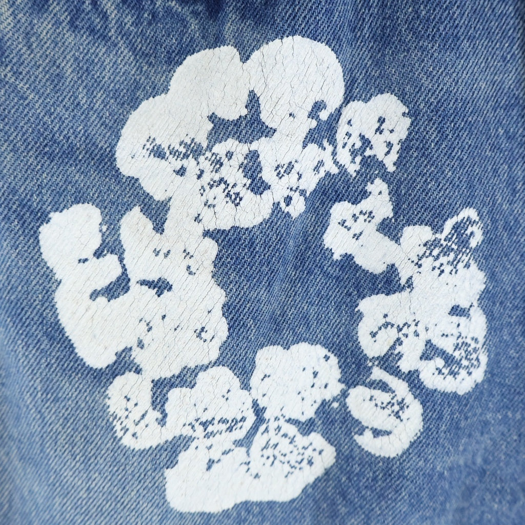 DENIM TEARS(デニムティアーズ) ×LEVI'S 501 COTTON WREATH CHAIN STITCH リーバイス フラワー刺繍デニムパンツ インディゴ PC9-A1592-0002