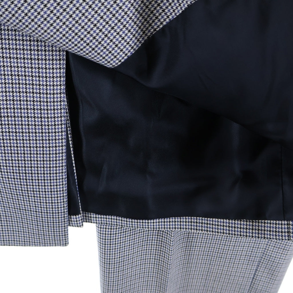 GUCCI(グッチ) Double Breasted Set Up Suit ハウンドトゥースダブルブレストセットアップスーツ 6B テーラードジャケット パンツ グレー 814909