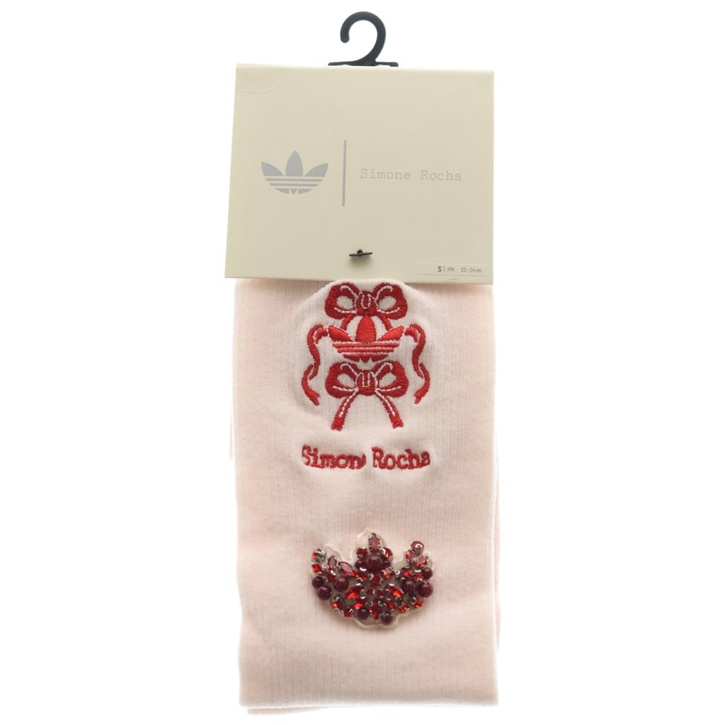 adidas(アディダス) SIMONE ROCHA KNEE HIGH SOCKS シモーネ ロシャ ニーハイ ソックス 靴下 ピンク レディース XK0774