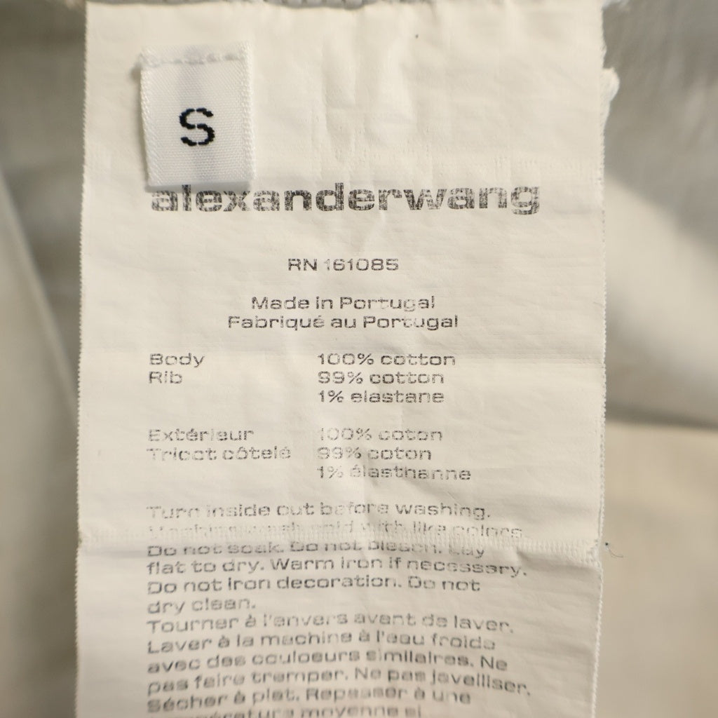 ALEXANDER WANG(アレキサンダーワン) Emboss T-Shirt エンボスロゴ 半袖Tシャツ ベージュ
