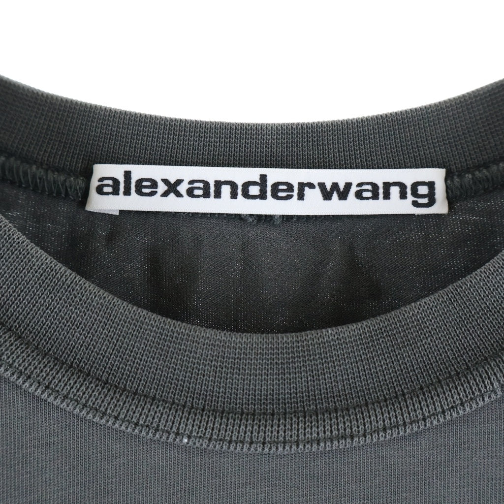 ALEXANDER WANG(アレキサンダーワン) T-Shirt ロゴプリント 半袖Tシャツ グレー