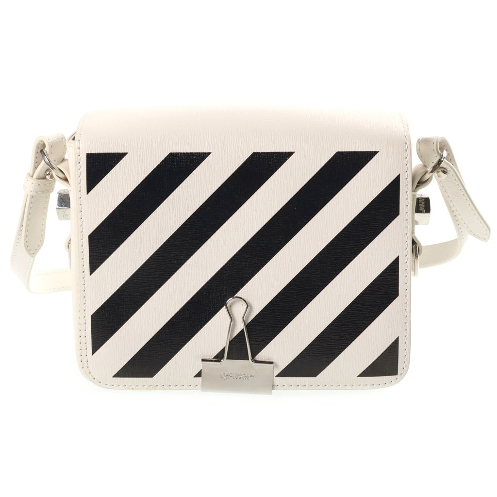 OFF-WHITE(オフホワイト) Binder Clip Shoulder Bag バインダークリップ ショルダーバッグ ホワイト レディース
