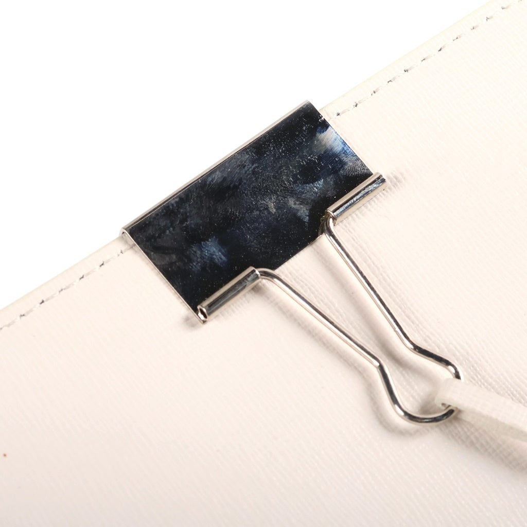 OFF-WHITE(オフホワイト) Binder Clip Shoulder Bag バインダークリップ ショルダーバッグ ホワイト レディース