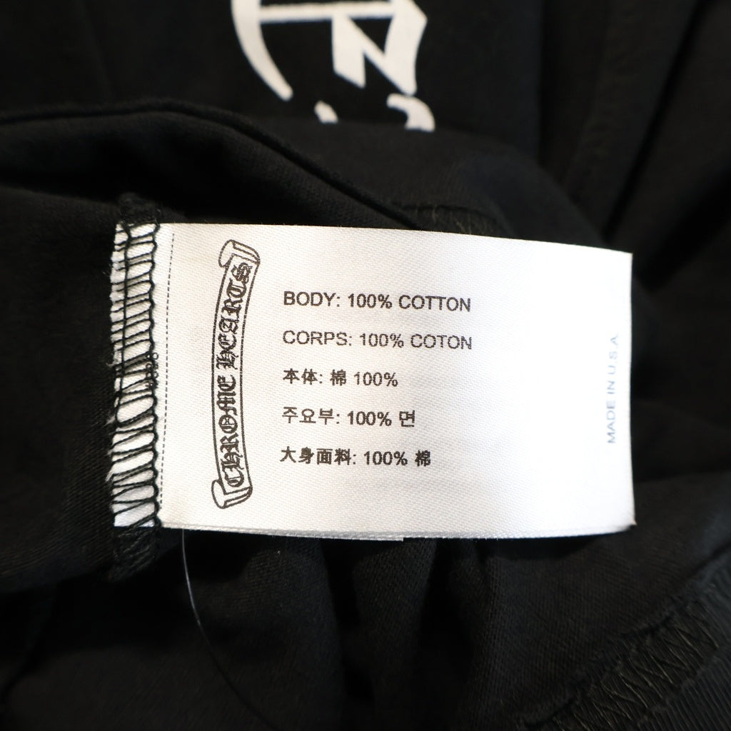 CHROME HEARTS(クロムハーツ) ニューヨーク限定 アームフローラル ホースシュー クルーネック 長袖Tシャツカットソー ブラック