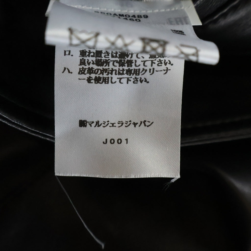 Maison Margiela(メゾンマルジェラ) 5ZIP ライダース レザージャケット ジップアップジャケット ブラック S50AM0489SY1460