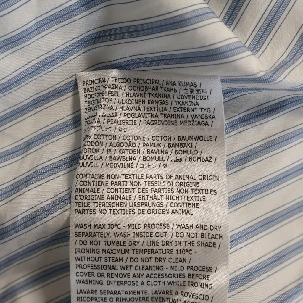 Maison Margiela(メゾンマルジェラ) 25SS ストライプシャツ 長袖シャツ ロングスリーブ カッターシャツ ブルー S50DT0049M35311