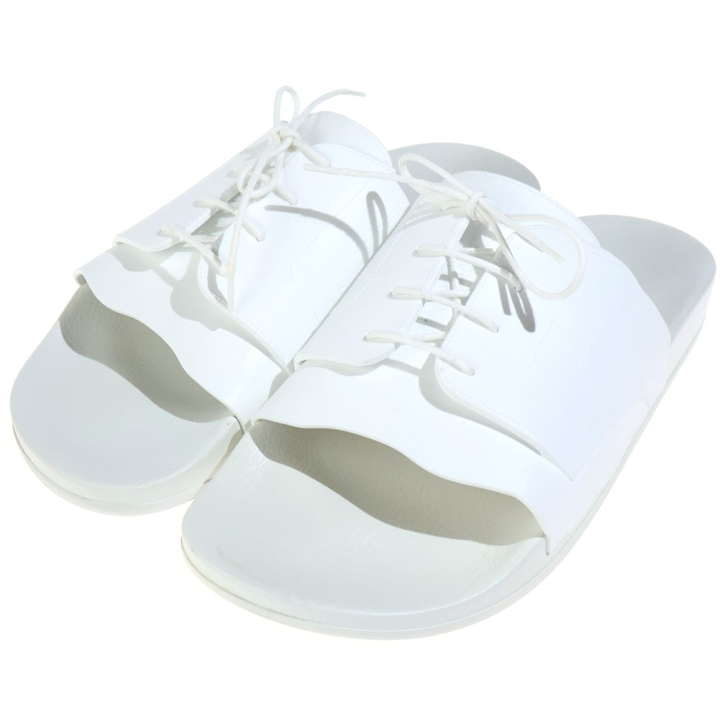Maison Margiela(メゾンマルジェラ) レースアップ ラバー プール スライド サンダル ホワイト S57WX0080