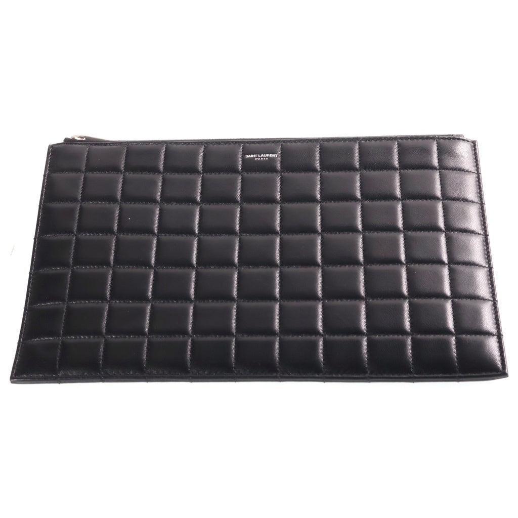 SAINTLAURENT クラッチバッグ SAINT LAURENT PARIS(サンローランパリ) Quilting Leather Clutch Bag