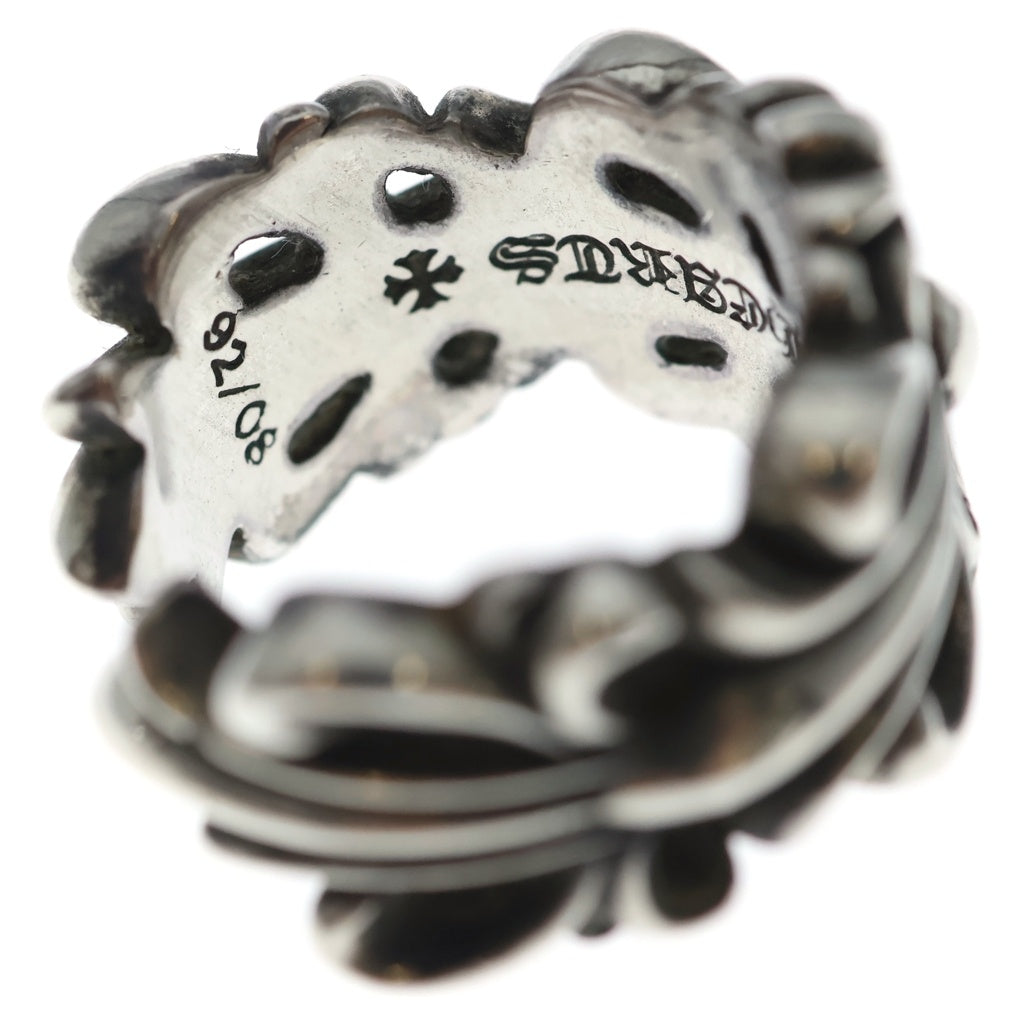 CHROME HEARTS(クロムハーツ) DBL FLRL CRS ダブルフローラルクロス リング シルバー BCA390