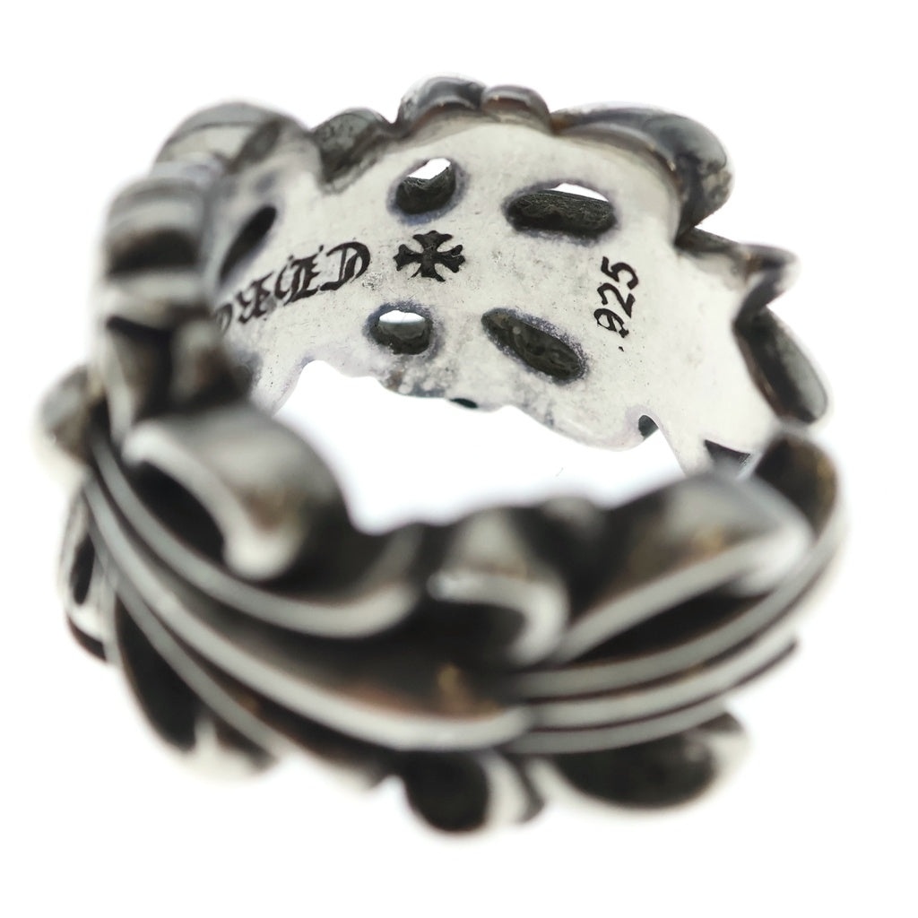 CHROME HEARTS(クロムハーツ) DBL FLRL CRS ダブルフローラルクロス リング シルバー BCA390