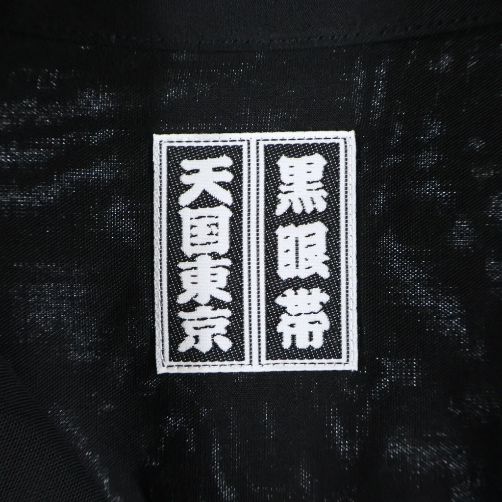 WACKO MARIA(ワコマリア) ×THE BLACK EYE PATCH 50's shirt ブラックアイパッチ 長袖オープンカラーシャツ ブラック