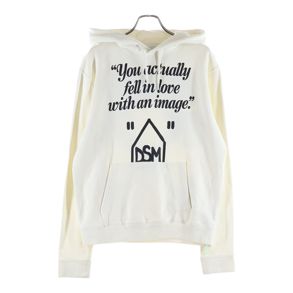 OFF-WHITE(オフホワイト) 18AW ×DOVER STREET MARKET FELL IN LOVE AN IMAGE HOODIE ×ドーバストリートマーケット フェルインラブウィズアンイメージ フーディー ホワイト