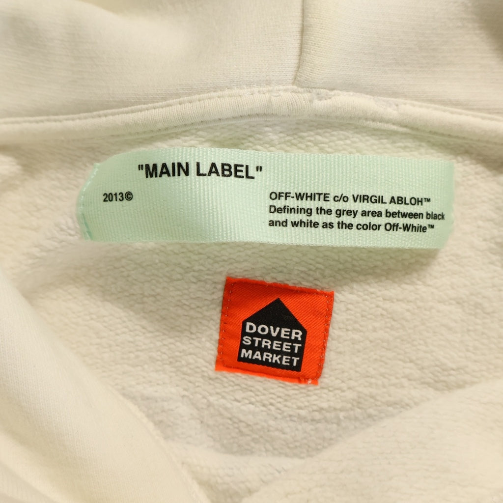 OFF-WHITE(オフホワイト) 18AW ×DOVER STREET MARKET FELL IN LOVE AN IMAGE HOODIE ×ドーバストリートマーケット フェルインラブウィズアンイメージ フーディー ホワイト