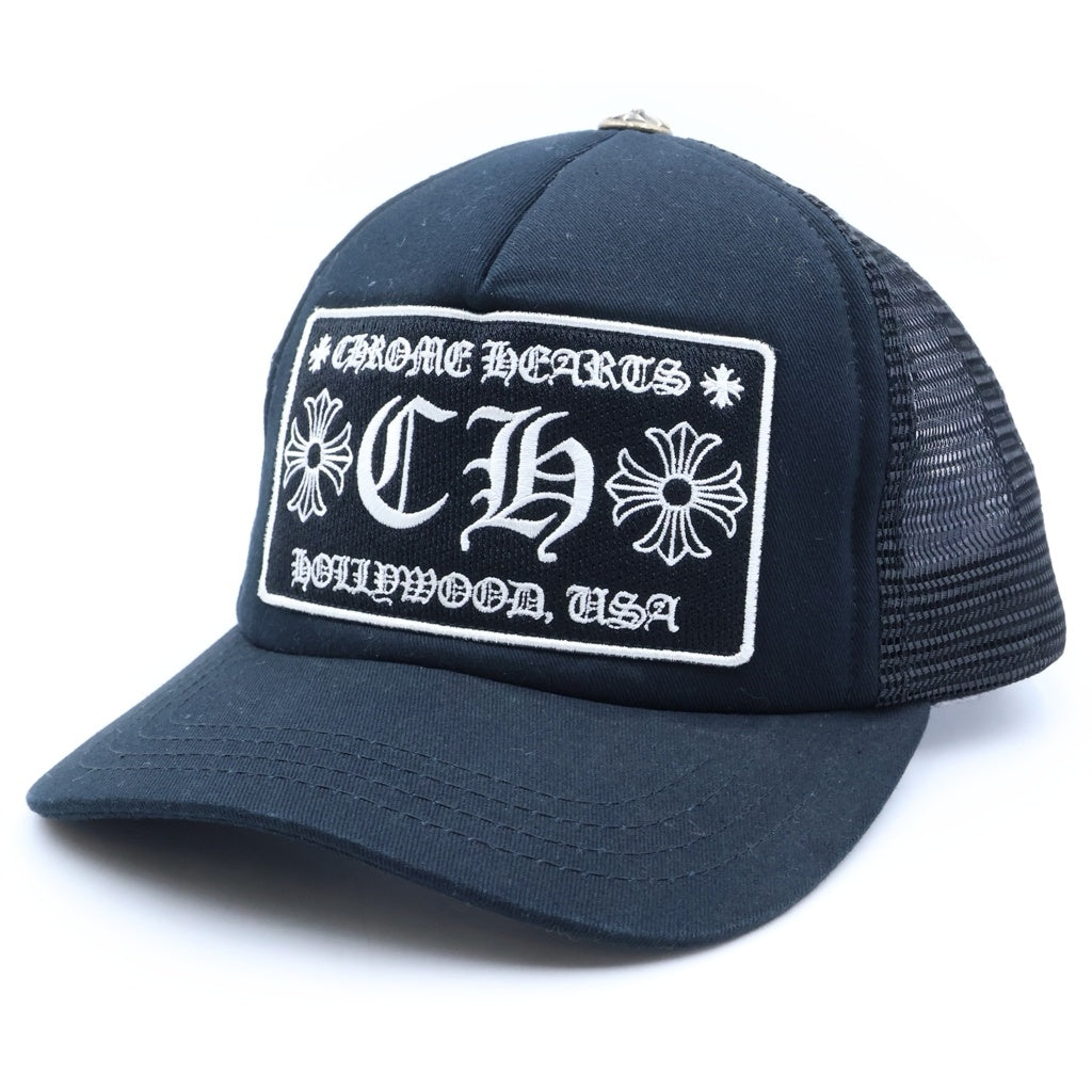 CHROME HEARTS(クロムハーツ) TRUCKER CAP CHロゴ メッシュ 5パネル トラッカーキャップ 帽子 ブラック
