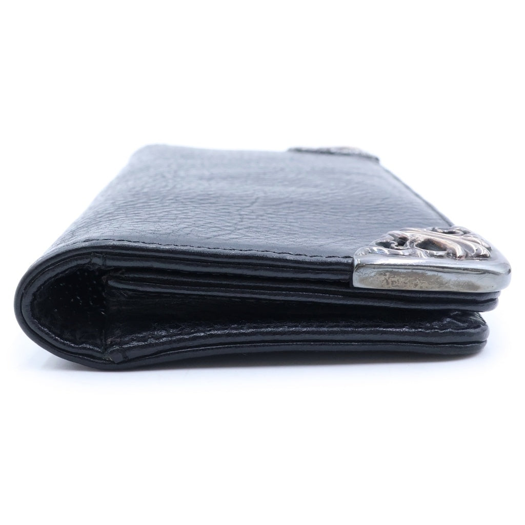 CHROME HEARTS(クロムハーツ) LNG SNGL FOLD TIPS シングルフォールド ロング レザーウォレット 財布 ブラック