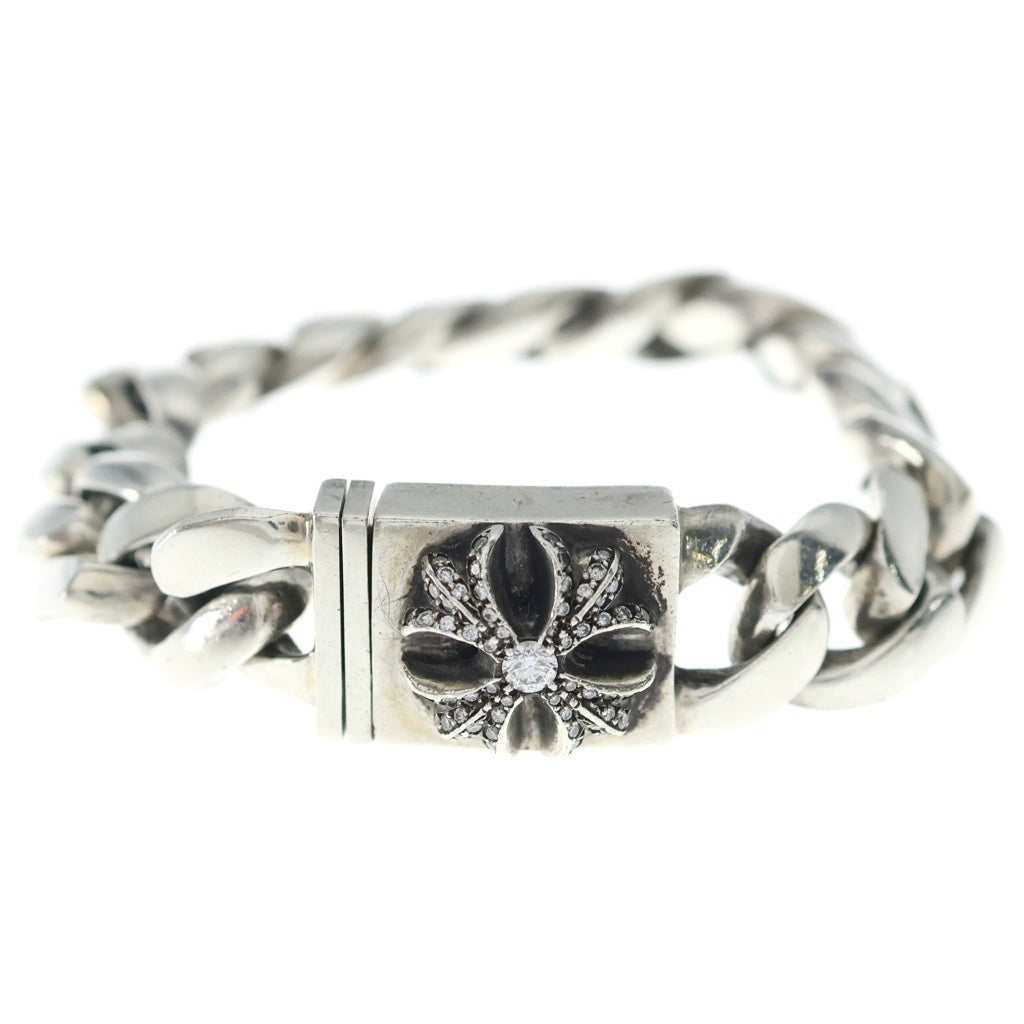 CHROME HEARTS(クロムハーツ) BOX CLSC P/DIA SML CHX スモールBOX ID PAVEダイヤ シルバーブレスレット