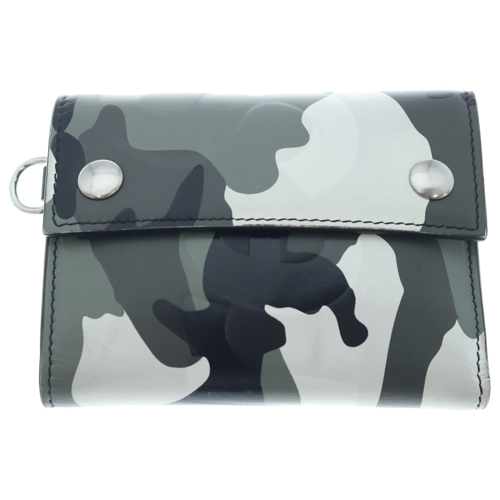 SUPREME(シュプリーム) 25SS Leather Chain Wallet カモフラージュ 迷彩 レザーウォレット 財布 グレー