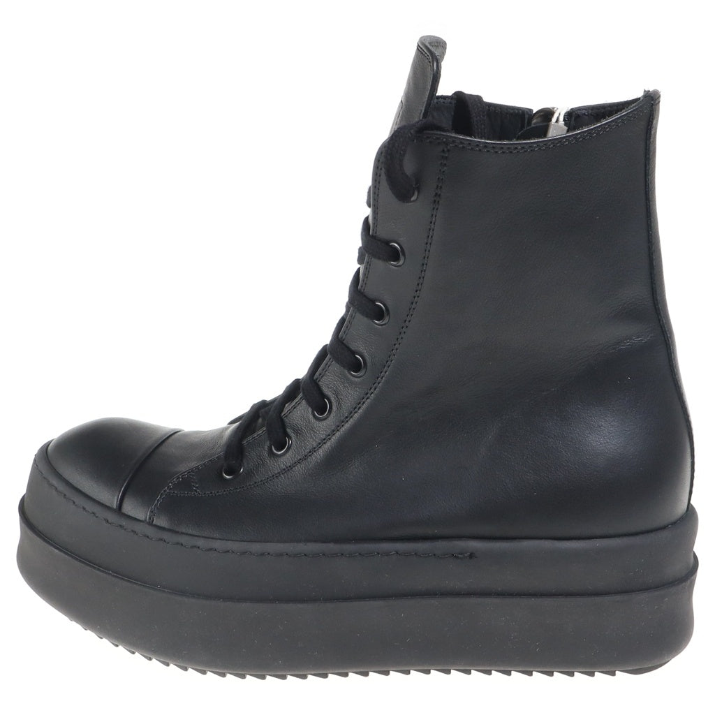 Rick Owens(リックオウエンス) MEGA BUMPER SNEAKS メガバンパー レザーハイカットシューズ ブラック RP02E4859-LCO