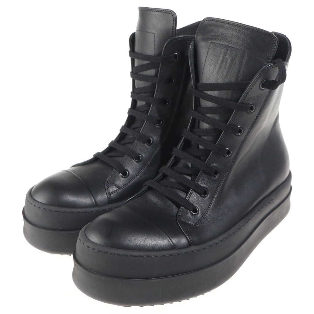 Rick Owens(リックオウエンス) MEGA BUMPER SNEAKS メガバンパー レザーハイカットシューズ ブラック RP02E4859-LCO