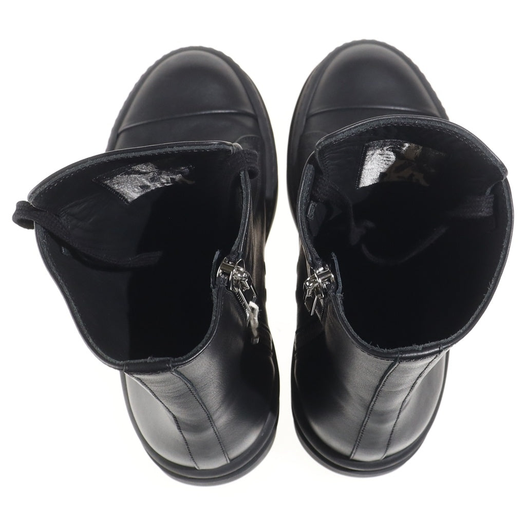 Rick Owens(リックオウエンス) MEGA BUMPER SNEAKS メガバンパー レザーハイカットシューズ ブラック RP02E4859-LCO