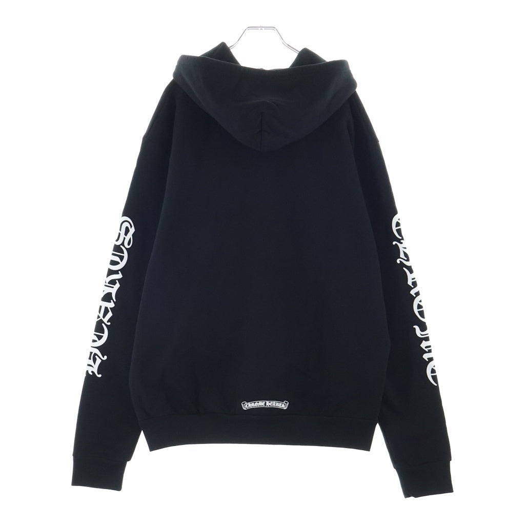 CHROME HEARTS(クロムハーツ) SWTSHRT HD ZIP バーティカルロゴ スウェット ダガージップアップパーカー ブラック
