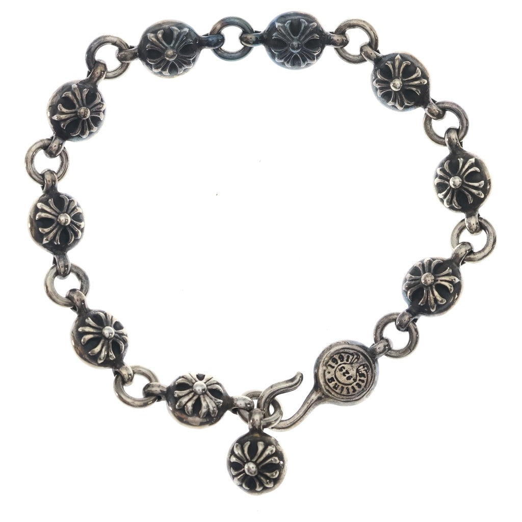 CHROME HEARTS(クロムハーツ) NO2 BALL #2クロスボールブレスレット シルバー BCA176